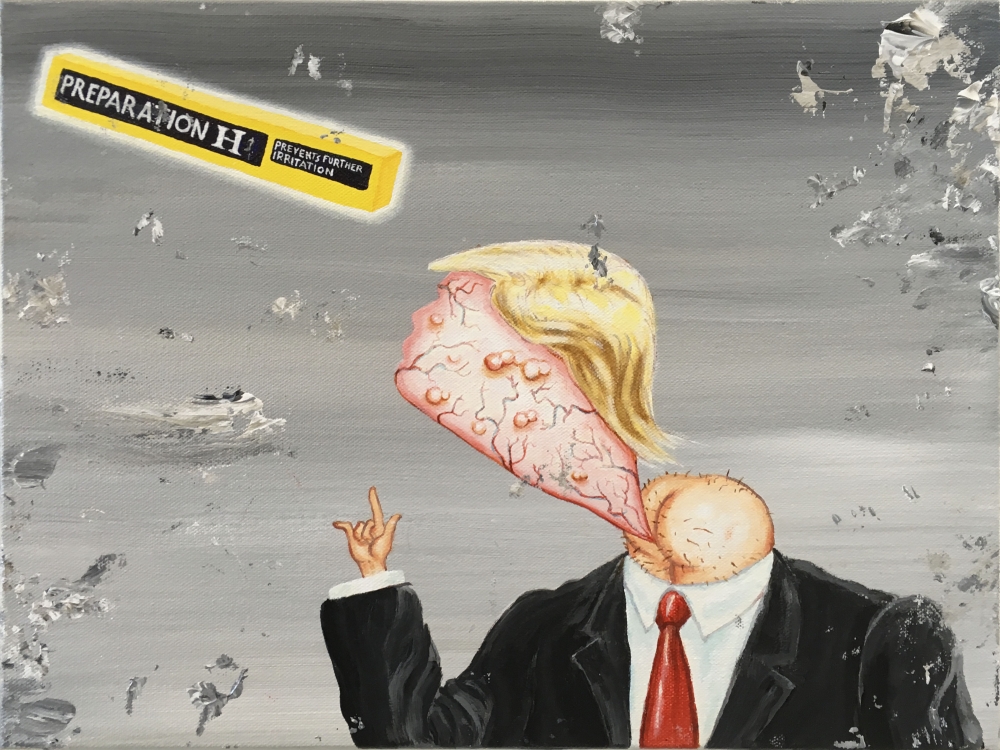 Enrique Chagoya, 'Bathroom Painting,' 2018.