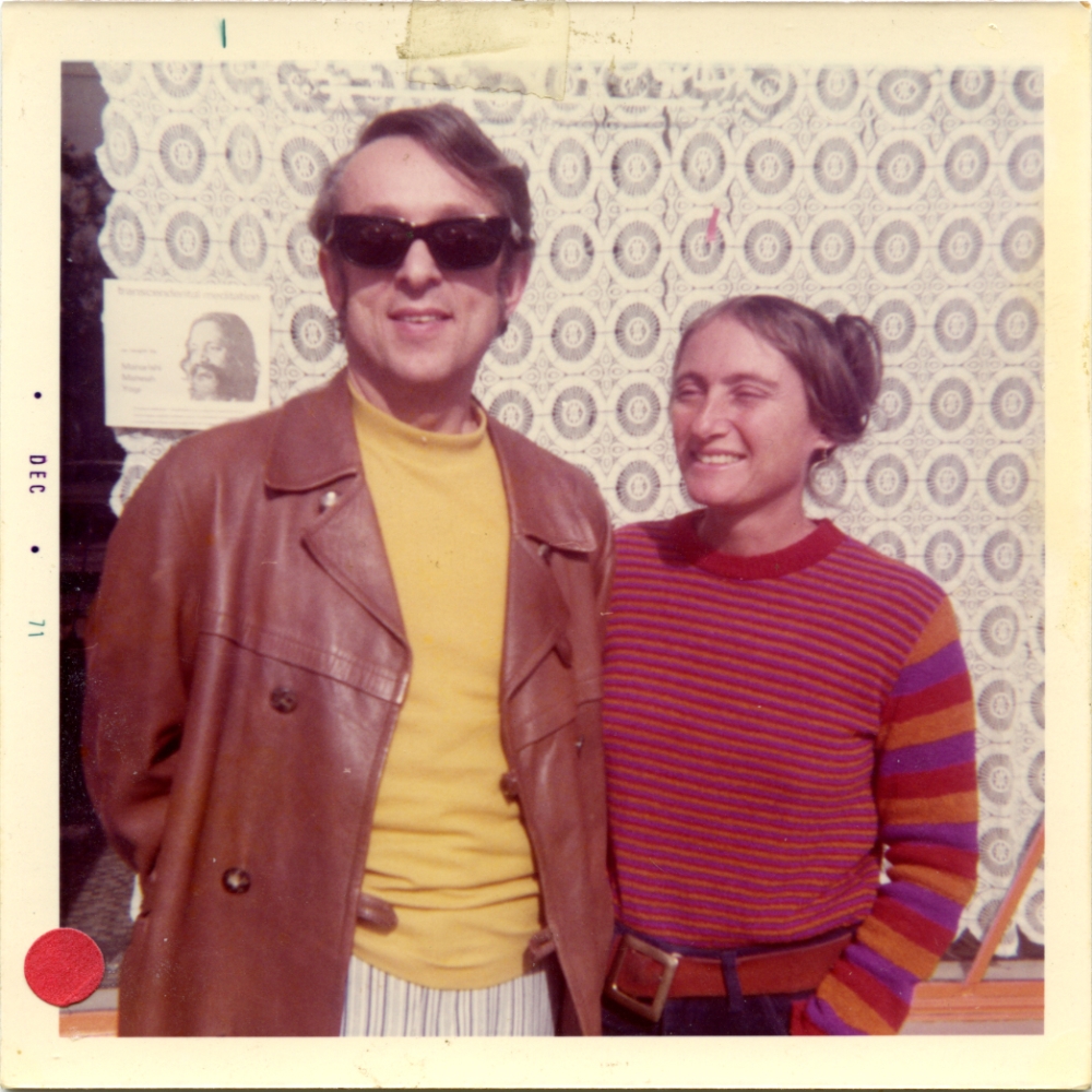 Doug Biggert, Sandal Shop Series (Phyllis Lutjeans and friend), December 1971. Kodak Instamatic print, 3 1/2 x 3 1/2 inches.