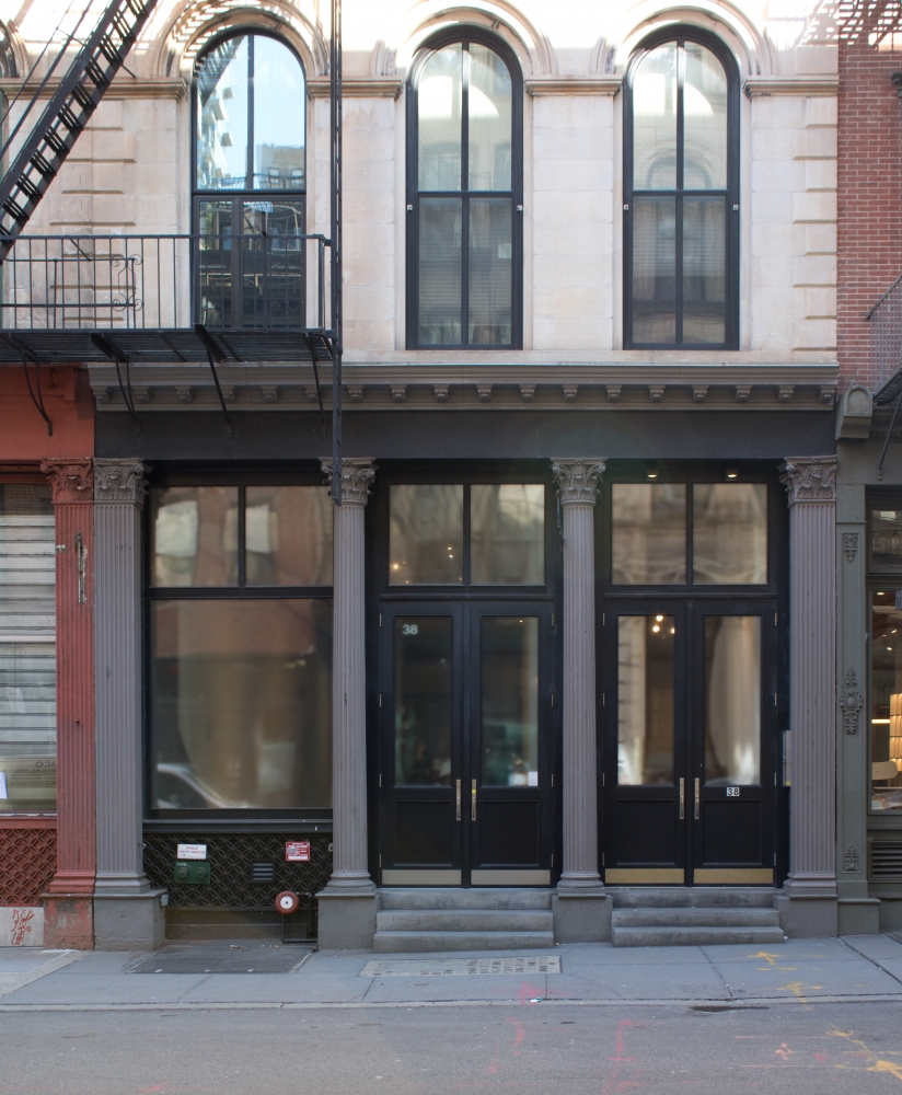 Exterior view of 38 Walker Street, New York, 2021.