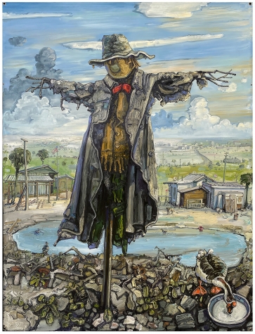 Scarecrow with Ducks