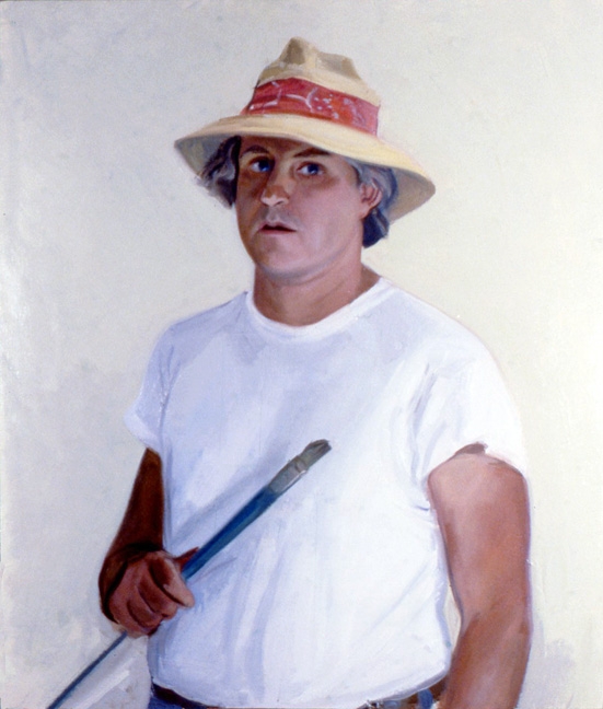 Jim Wilson, Self-Portrait, 1981. Oil on canvas, 42 x 36 inches., &nbsp;