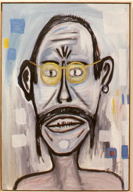 Rafael Ferrer, Imaginary Self-Portrait, 1981. Oil on canvas, 48 x 33 inches., &nbsp;