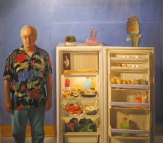 James Valerio Self Portrait w/ Refrigerator, 2007