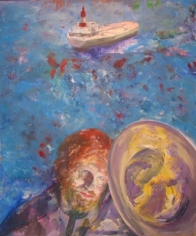 Joyce Treiman Horn, Stranger and Ship, 1986