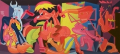 Peter Saul Study for Picasso's 'Guernica,' 1976