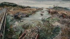 Amer Kobaslija, 'Kesen River From the Imaizumi Highway, June 11,' 2011