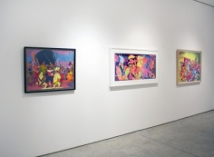 Installation view, Peter Saul, Radical Figure: Paintings and Drawings from the 1960s and 1970s, George Adams Gallery, New York, 2013.