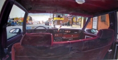 Andrew Lenaghan Interior of Caprice on Coney Island Avenue with Self Portrait, 2003