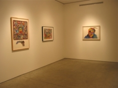 Installation view, Luis Cruz Azaceta, 'Self Portraits, Watercolors and Drawings 1977-1981,' George Adams Gallery, New York, 2011.