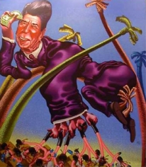 Peter Saul Ronald Reagan in Grenada
