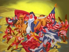 Peter Saul Study for 'Washington Crossing the Delaware,' 1978