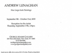 Andrew Lenaghan Show Announcement Card