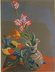 Jack Beal Still-life with Flowers