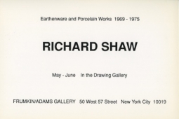 Richard Shaw 1990 drawing gallery Exhibition Announcement