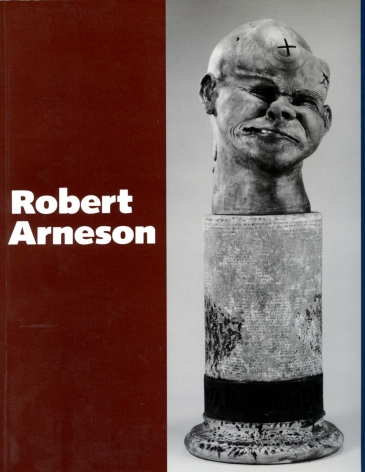 Catalog cover, 'Robert Arneson: A Retrospective,' Des Moines Art Center, 1986.