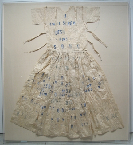 Leslie Dill, Large Poem Dress (A Single Screw)