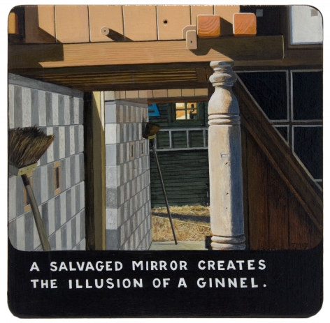 A Salvaged Mirror Creates the Illusion of A Ginnel 2017