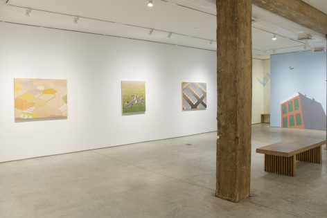 Installation View, Chris Ballantyne, Temporal: Recent Paintings and Watercolors, George Adams Gallery, New York 2019.