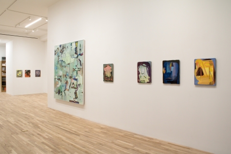 Installation view, Elmer Bischoff/Tom Burckhardt: A Dialogue, George Adams Gallery, New York, 2022