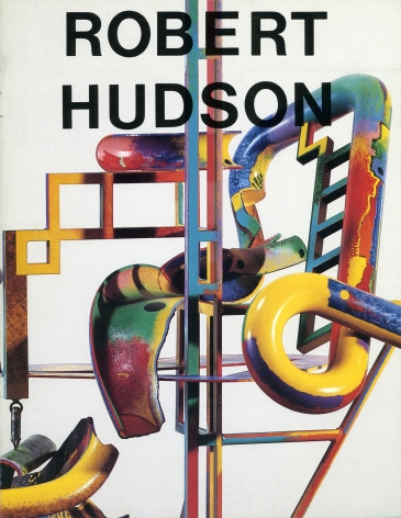 Catalog cover, 'Robert Hudson: New Polychrome Sculpture,' Allan Frumkin Gallery, 1984