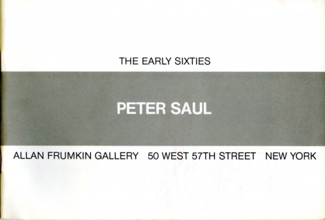 Catalog cover, 'Peter Saul, Red Grooms: The Early Sixties,' Allan Frumkin Gallery, 1983