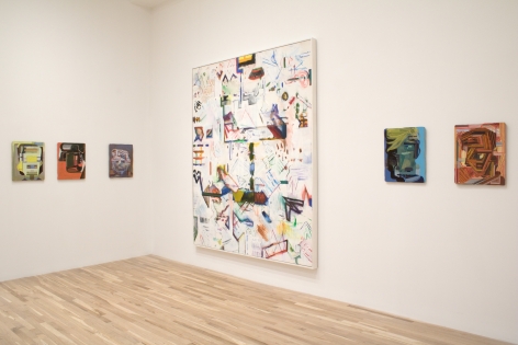 Installation view, Elmer Bischoff/Tom Burckhardt: A Dialogue, George Adams Gallery, New York, 2022