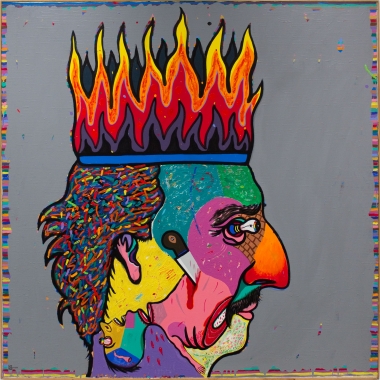Luis Cruz Azaceta, Shit My Head is Burning..., 1981