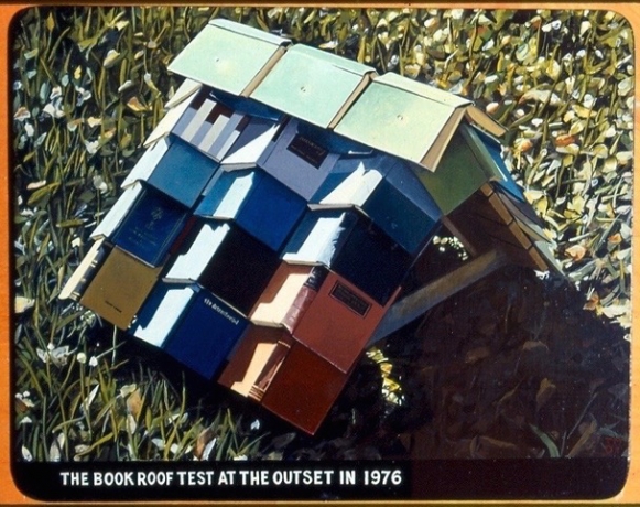 Tony May, Book Roof Test, 2001.