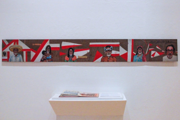 Installation view of 'Califas: Art of the U.S.-Mexico Borderlands,' 2018, at the Richmond Art Center, Richmond, California.